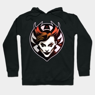 Female Joker Vector Art Hoodie